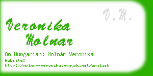 veronika molnar business card