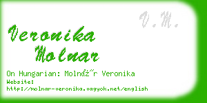 veronika molnar business card